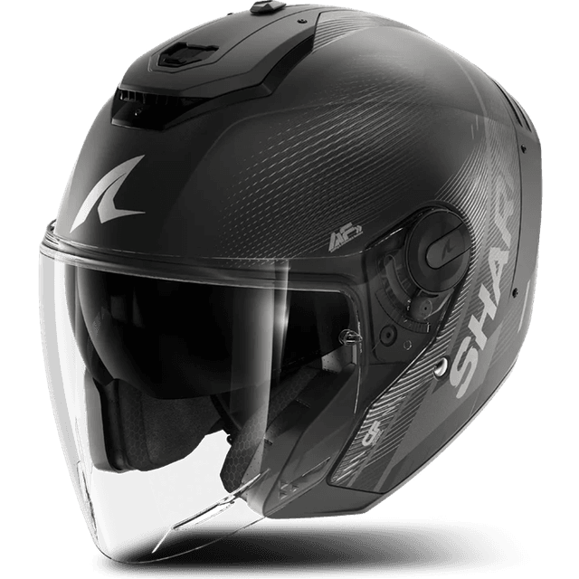 SHARK Helmets Pilothjelm Jet Carbon Speed-Tech - Antracit/Sort