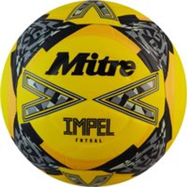 Mitre Impel Futsal Football Yellow Black