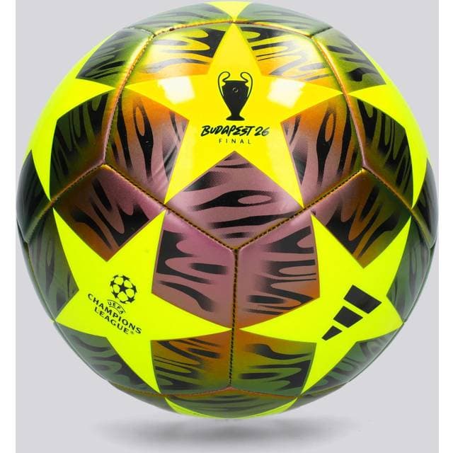 adidas UEFA Champions League Final Club Ball - Black/Solar Yellow