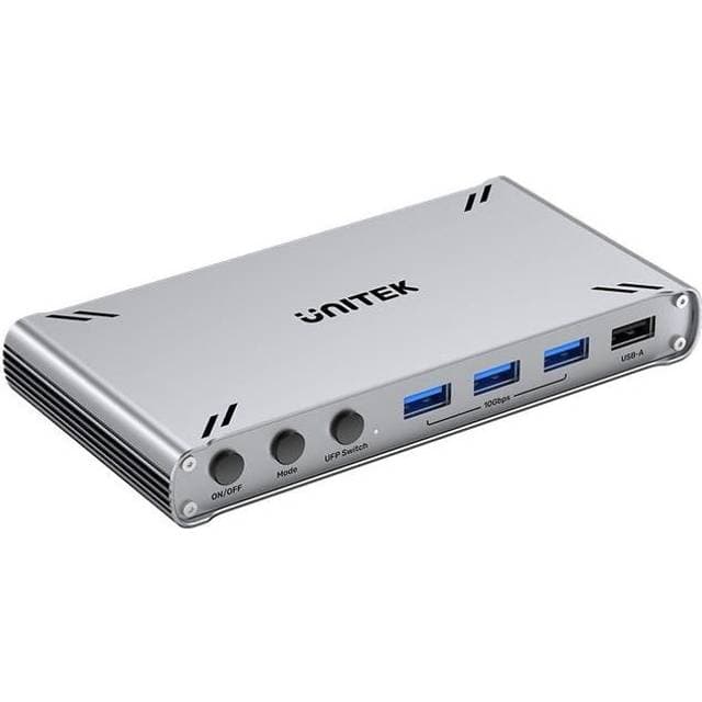 Unitek USB-C 10Gbps KVM Switch med HDMI og Filoverførsel