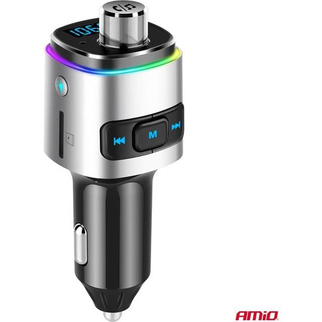 Amio FM-sender 2xUSB-A Micro SD 12V 24V