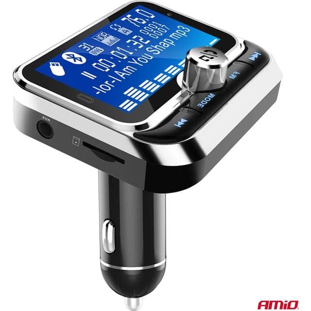 Amio Automobilinis FM Siųstuvas Pulteliu 2xUSB-A 12V 24V