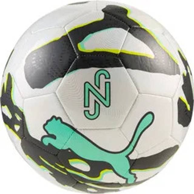 Puma Neymar Jr Graphic Training Ball White Black Lux Lime