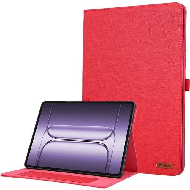 INCOVER OnePlus Pad 3 Kunstlæder Flip Cover Rød