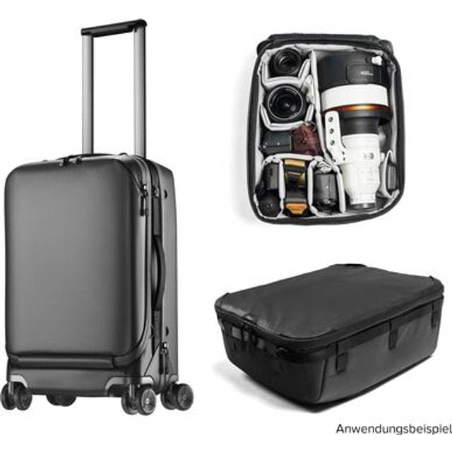 Peak Design Roller Pro Creator Bundle Trolley Case Kamera Cube XL Schwarz