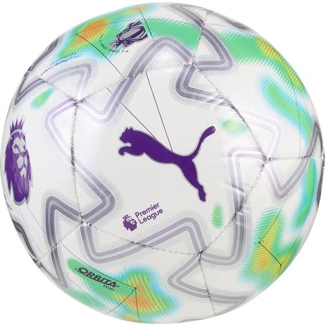 Puma Premier League Orbita Mini Thrill Football - Hvid/Multicolor