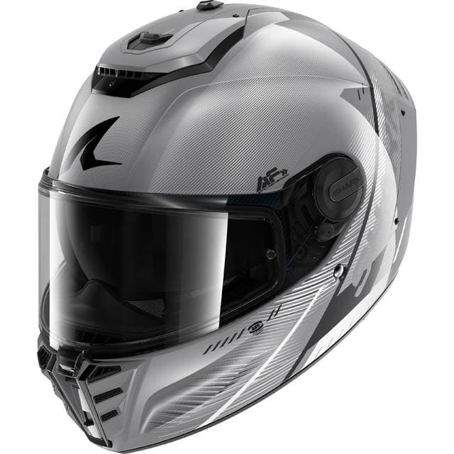 SHARK Helmets Spartan RS Speed-Tech Full Face Helmet - Grey/White/Black