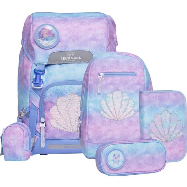 Beckmann Skoletaskesæt Classic Seashell - Lilla