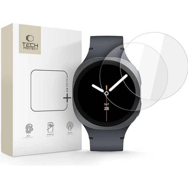 Tech-Protect Glass Fit 2-Pack Tempered Glass Samsung Galaxy Watch 8 44 mm