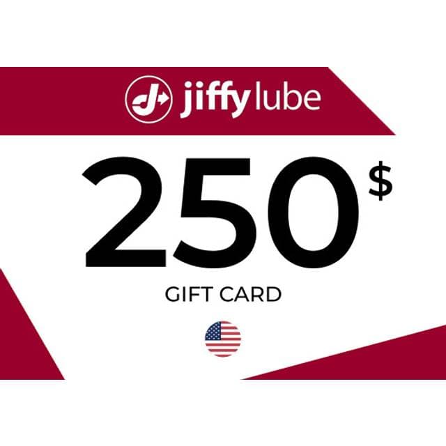 Jiffy Lube Gift Card 250 USD