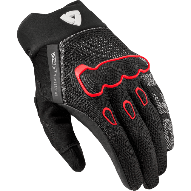 Rev'it! MC-Handsker Hyperspeed 3 - Sort/Neonrød