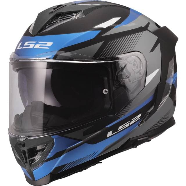 LS2 Integralhjelm FF818 Storm III Komai - Sort/Blå Herre