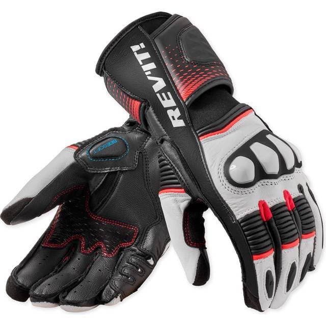 Rev'it! Xena 4 Gloves Women - White/Neon-Red Woman