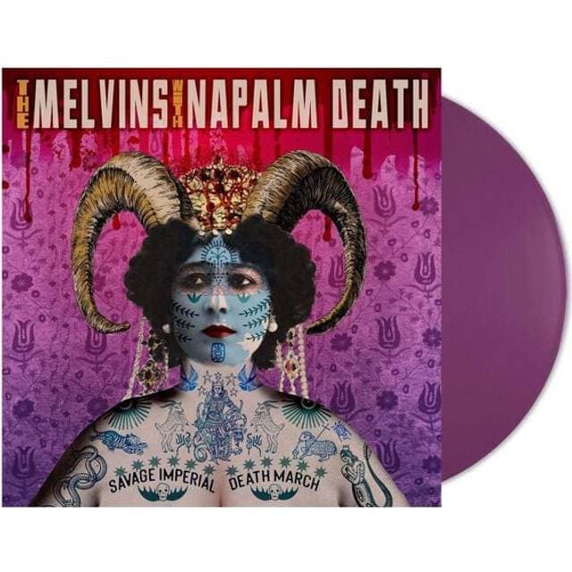 Melvins With Napalm Death LP Savage Imperial Death March (Vinyl)