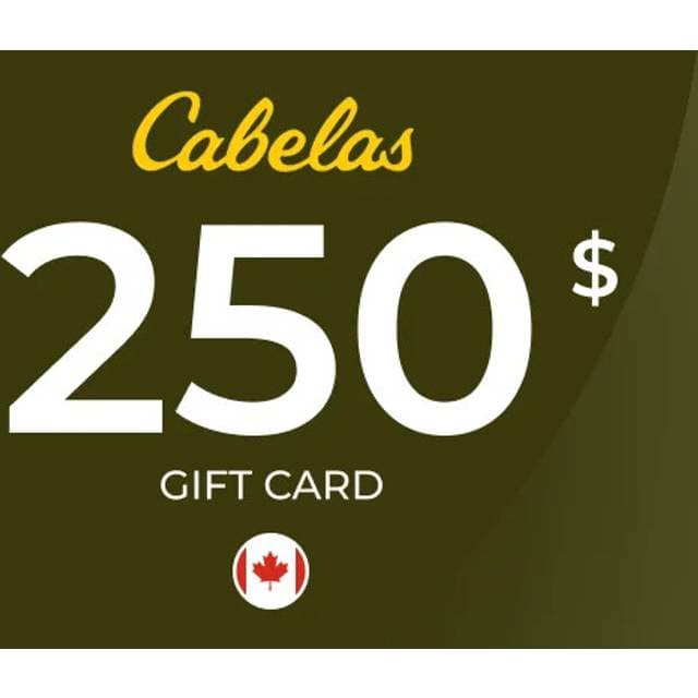 Cabela's Gift Card 250 Cad Key