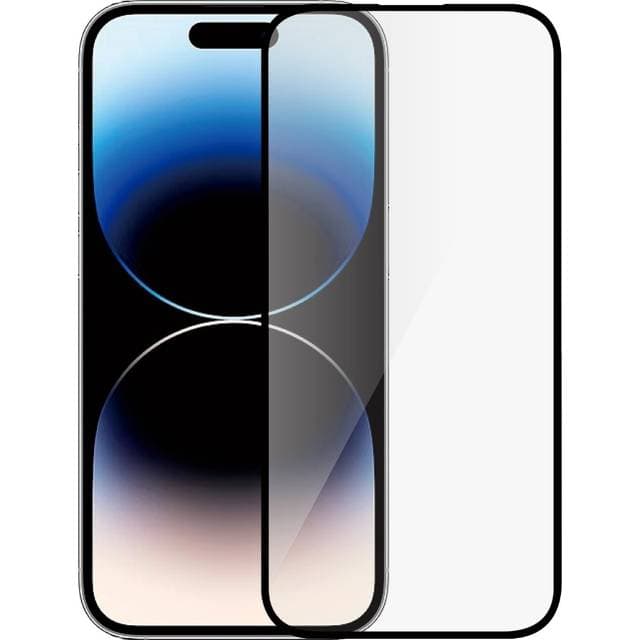 Dacota Platinum iPhone 16 15 14 Pro Tiger Glass 3D Skærmbeskytter Sort