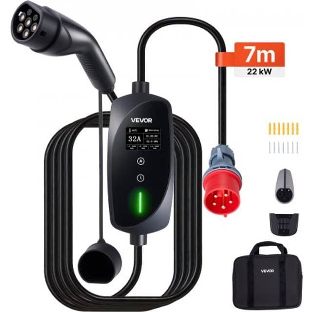 VEVOR Mobil Wallbox 22 kW 32A Type 2